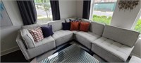 2PC SECTIONAL SOFA & OTTOMAN