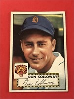 1952 Topps Don Kolloway Card #104 Detroit Tigers