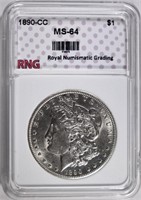 1890-CC MORGAN DOLLAR RNG CH BU