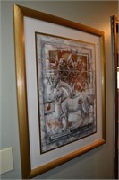 Peter Nixon Horse of San Marco artwork 36" x 29"