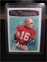 2008 TOPPS JOE MONTANA AUTOGRAPH COA 49ERS