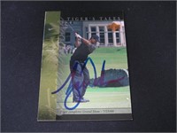 2001 UD GOLF TIGER WOODS AUTOGRAPHED RC COA