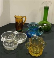 Nice collection of glass - vintage Imperial Amber