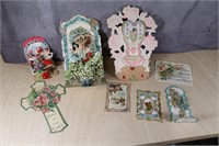 Lot of Antique Victorian Fancy Valentines.