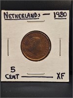 1980 Netherlands  foreign coin