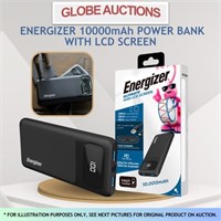 ENERGIZER 10000mAh POWER BANK W/ LCD SCREEN