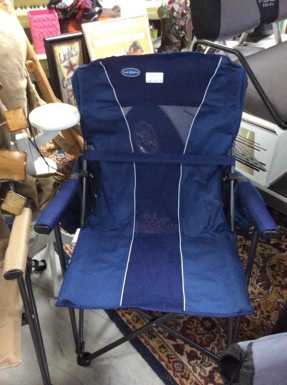 Blue camping chair