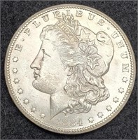 1884-CC Morgan Silver Dollar, BU