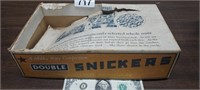 1940'S SNICKERS CANDY BAR BOX ( TOP IS DAMAGED)