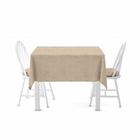 Burlap Square Table Cloth