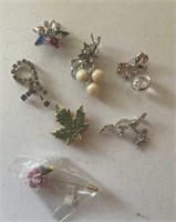Assorted pins/broaches