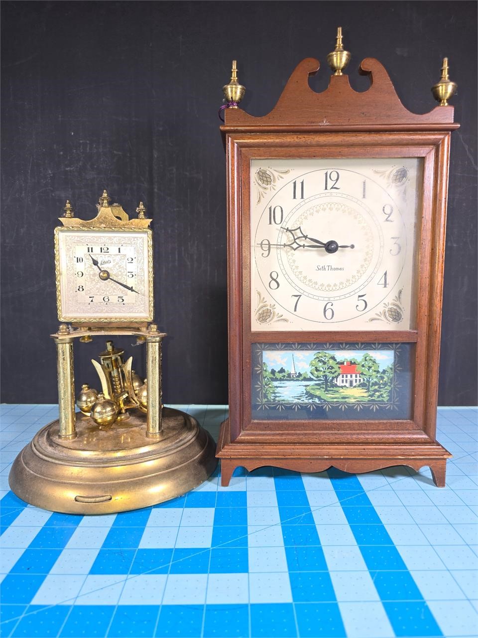 Schatz of Germany & Seth Thomas desk clocks