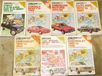 7 Vintage Chilton's Repair & Tune-Up Guides