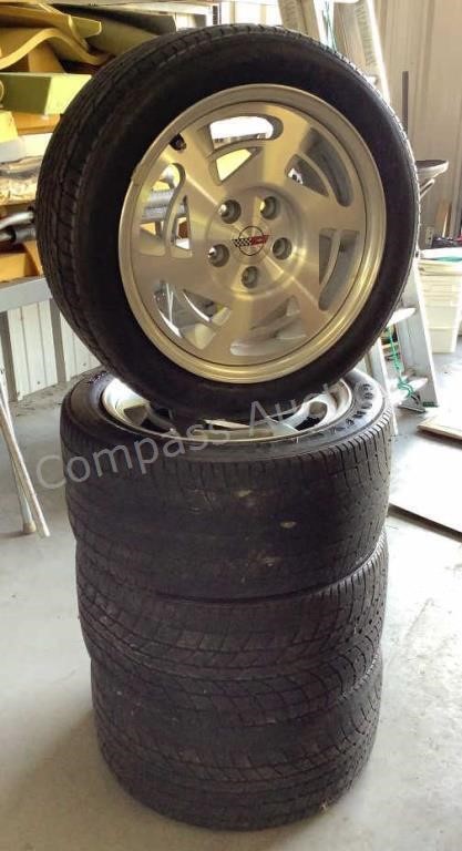 (4) C4 Corvette Wheels & Tires OFFSITE
