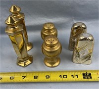Goldplated Salt/Pepper Shakers