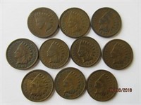 US One Cent Pieces 1874-1907