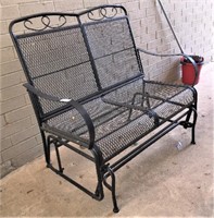 Wrought Iron Two Person Glider