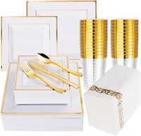 Gold Dinnerware Set - 350Pack