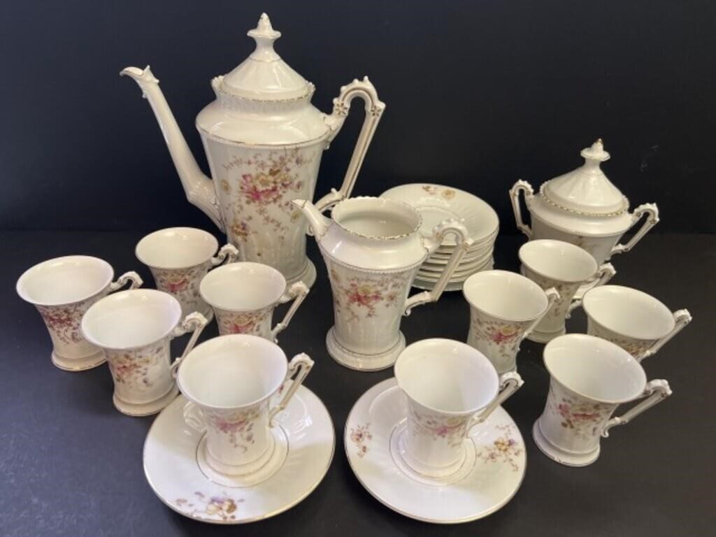 Pre 1890 Coffee Set - Approx. 23 Pieces
