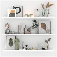 Giftgarden 36 Inch White Floating Shelves for Wall