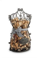 Cork cage black corset