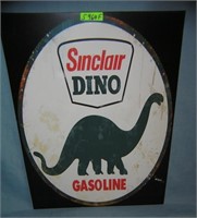 Sinclair Dino Gasoline retro style advertising sig