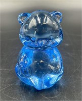 Fenton Blue Sitting Bear (Blank)