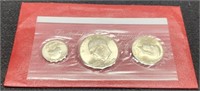 1976 3 Silver Coin Bicentennial Unc. Set