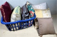 pillows & basket