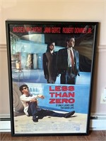 Less Than Zero Framed Movie Poster