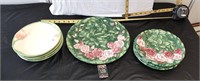 4Labell Tulip Plates,3 Holdon group rose,1 serving