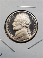1986-S Proof Jefferson Nickel