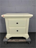 Broyhill Painted Solid Wood 2 Drawer Stand