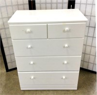 (4) Drawer Dresser, White