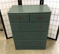 (4) Drawer Dresser, Green
