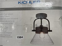 KICHLER SEMI FLUSHMOUNT CEILING FIXTURE RET. $100