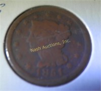 1851 large cent