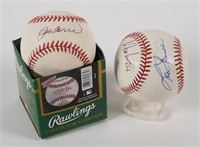 JOE TORRE LOU PINIELLA SIGNED BALLS