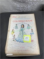 Kim's antique dolls coloring book