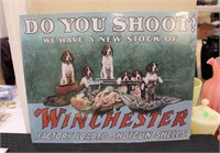 Metal Winchester sign