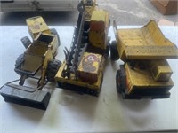 Tonka toys - crane, dump truck, loader