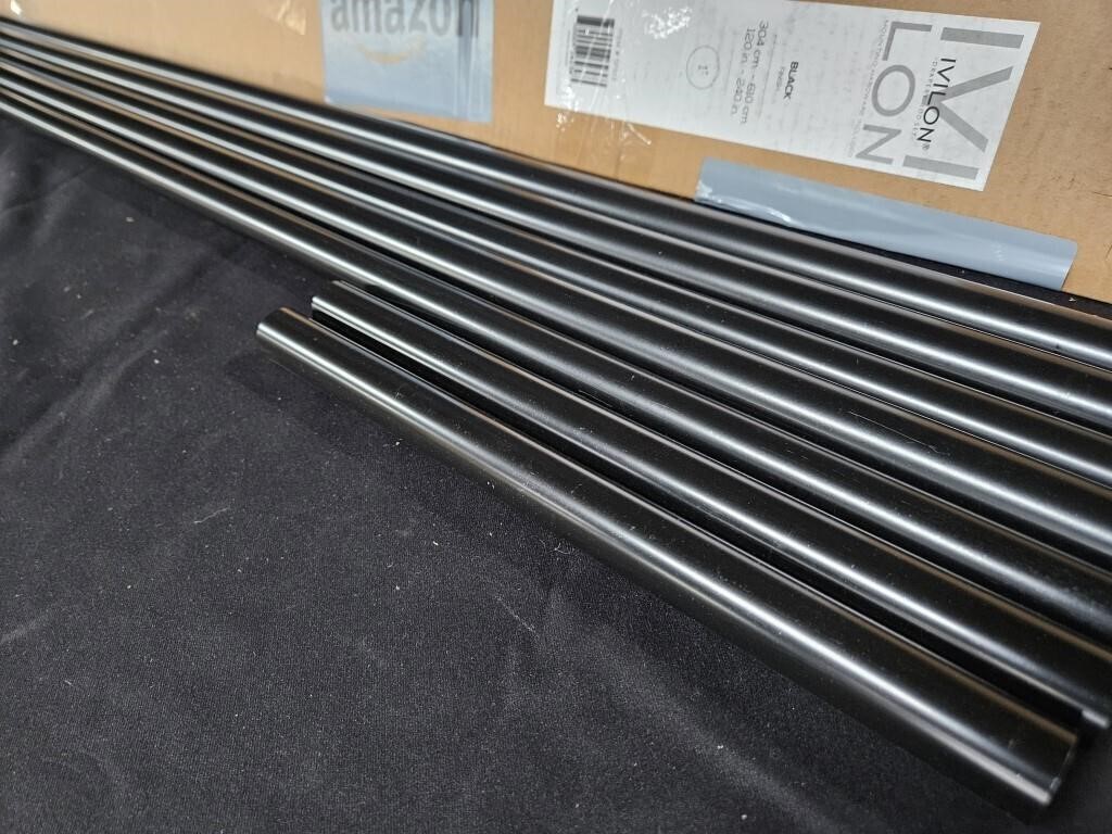 Metal tubes. 6 measuring from 54" to 12"