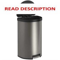 Kohler 45L Stainless Steel Step Trash Can