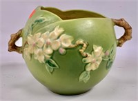 Roseville pot - 342-6", Apple Blossoms, 7" dia.,