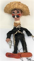 Vintage Mariachi Puppet 16” Marionette Mexico