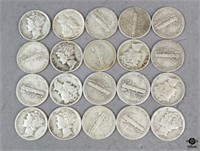 Mecury Dimes / 20 pc