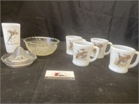 Fire King Duck mugs and miscellaneous