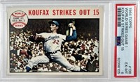 1964 TOPPS BASEBALL WORLD SERIES - KOUFAX