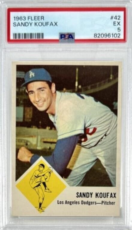 1963 FLEER BASEBALL SANDY KOUFAX