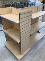 Commercial wood shelf